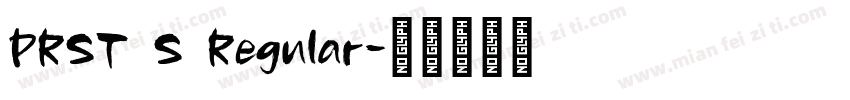 PRST S Regular字体转换